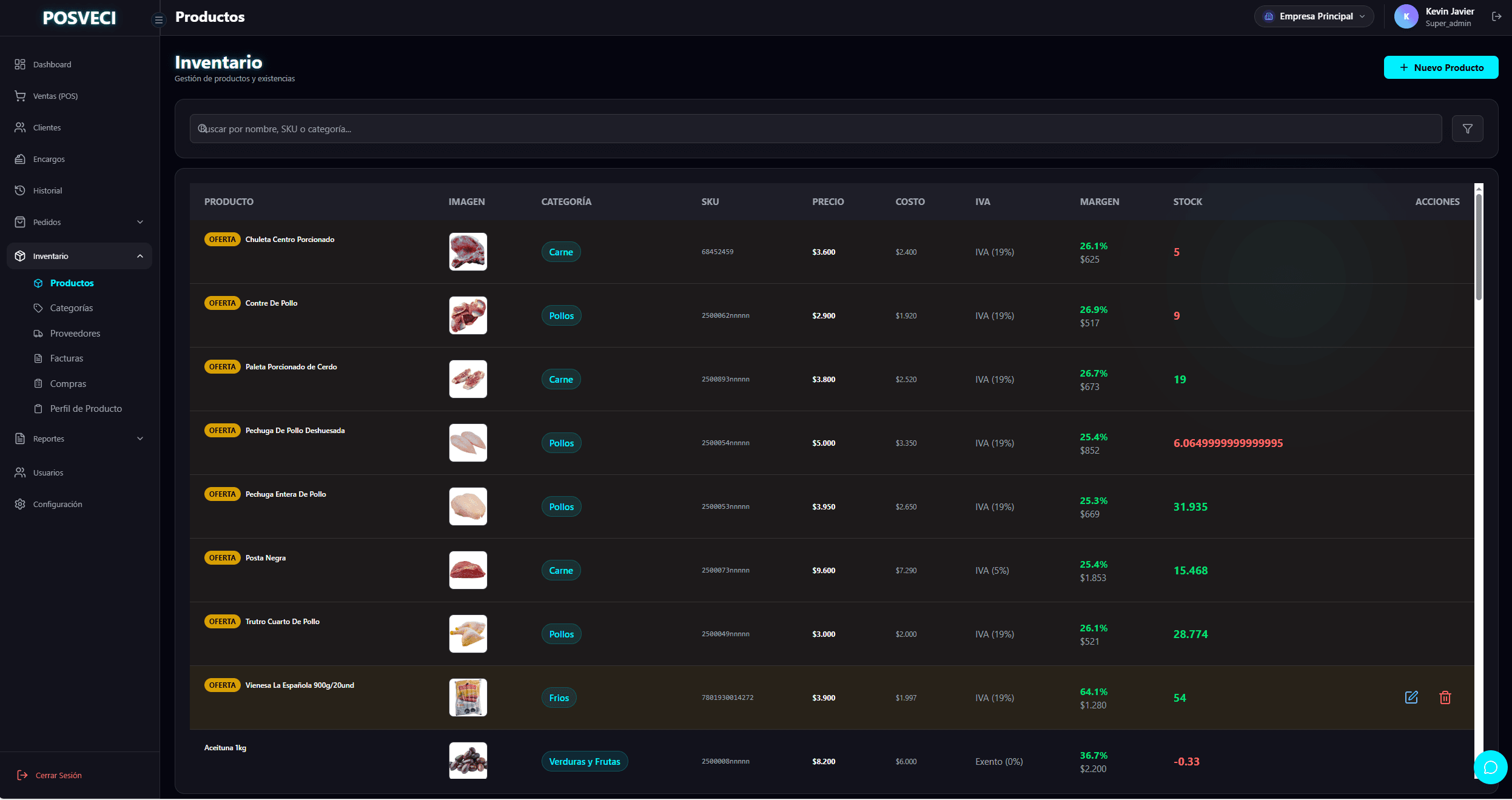 Inventario en Tiempo Real